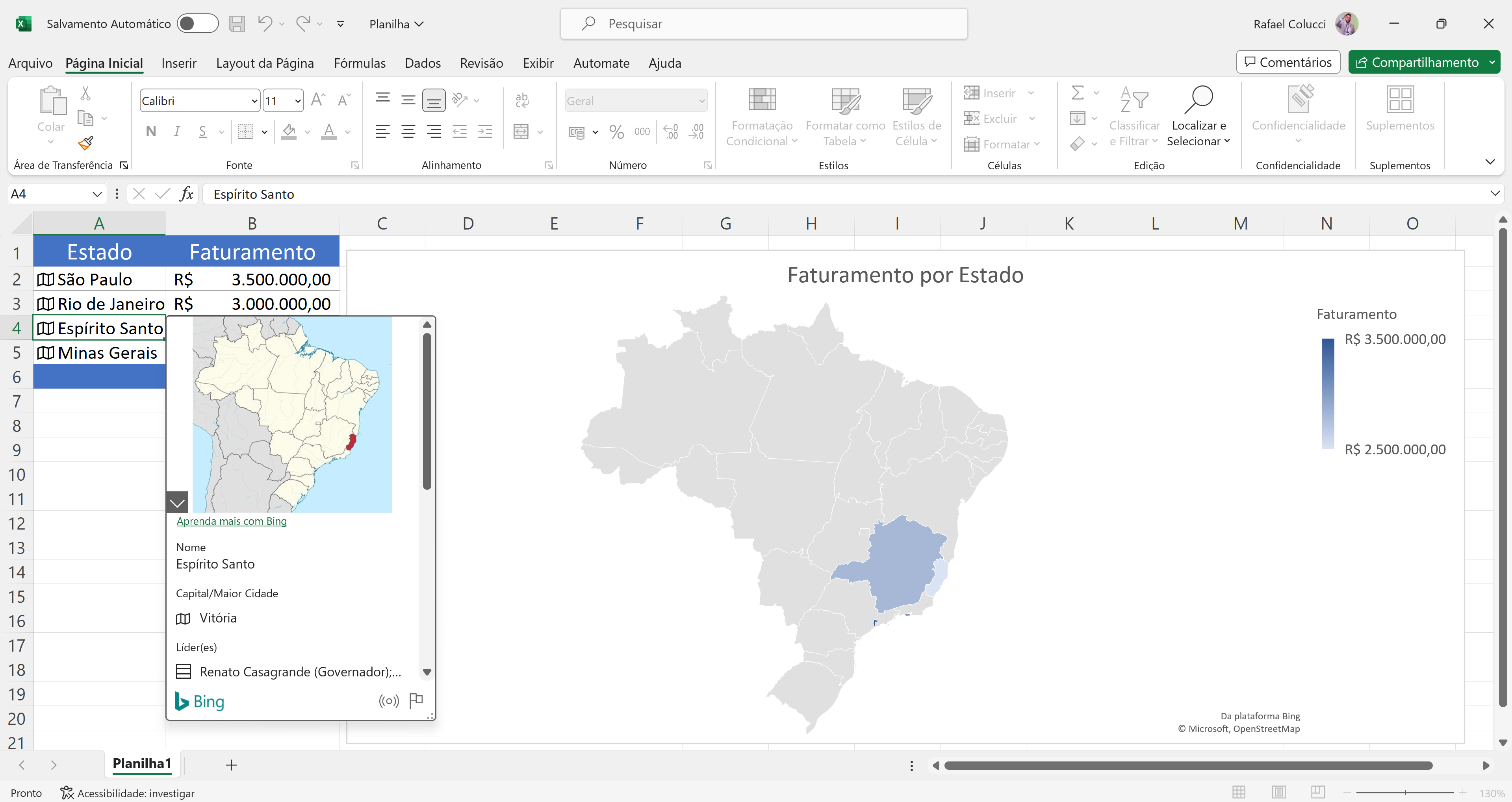 Crie Gr ficos De Mapas No Excel E Veja Suas Vendas Regionais Venda Crie Gr ficos De Mapas No Excel E Veja Suas Vendas Regionais Venda