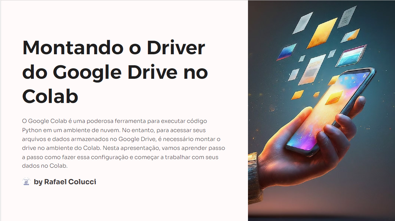 Domine a montagem de driver no Colab