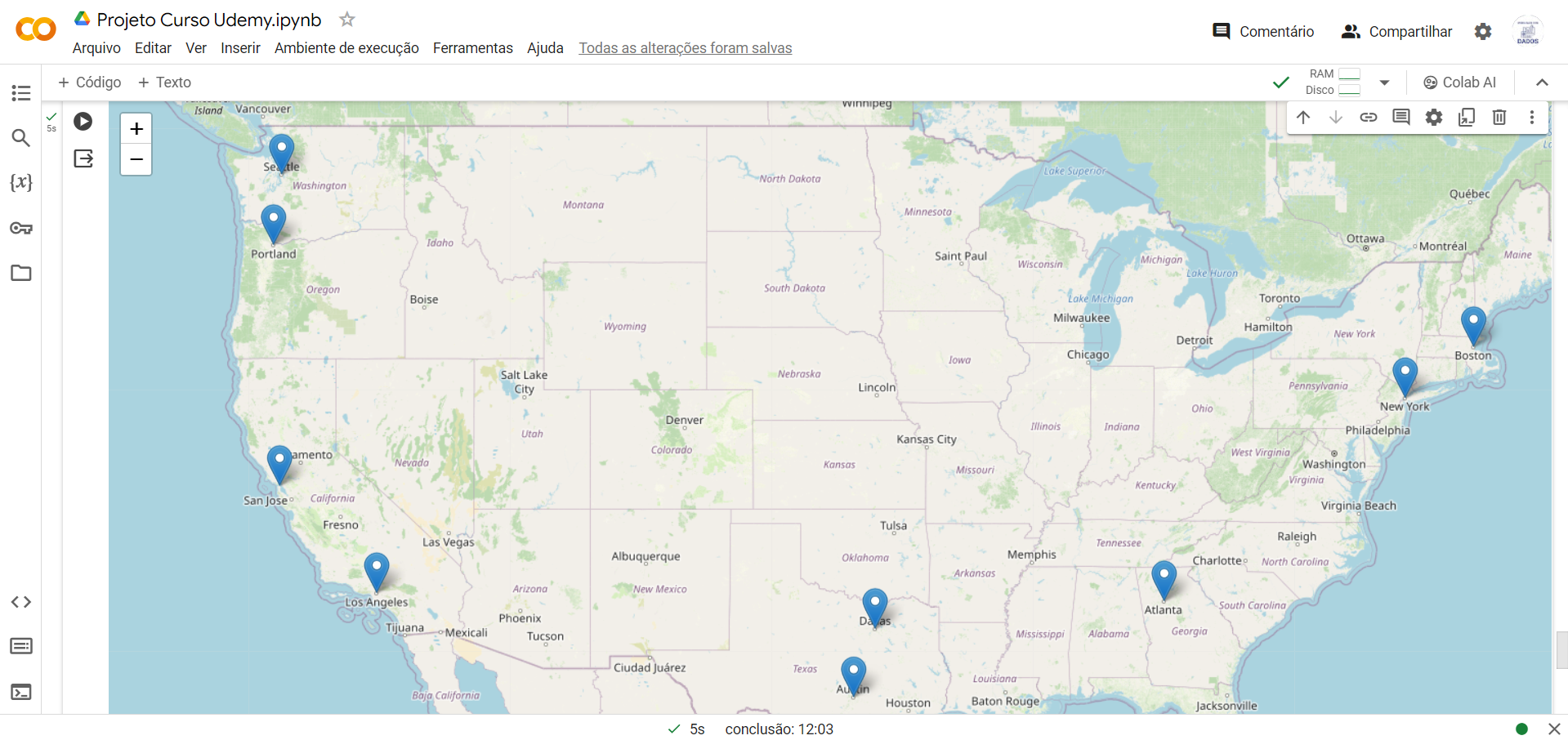 Visualizando dados de vendas em mapas com a Folium no Phyton