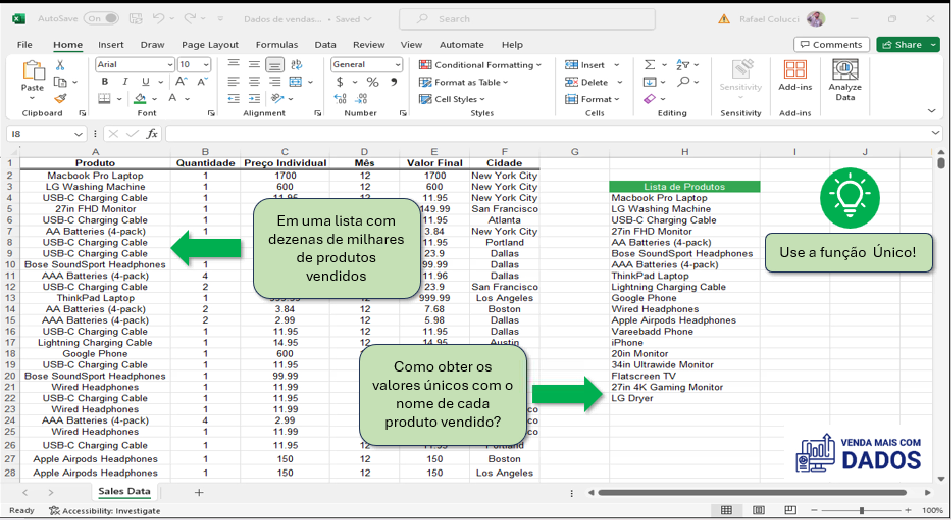 3 Funções do o Excel para aumentar suas vendas