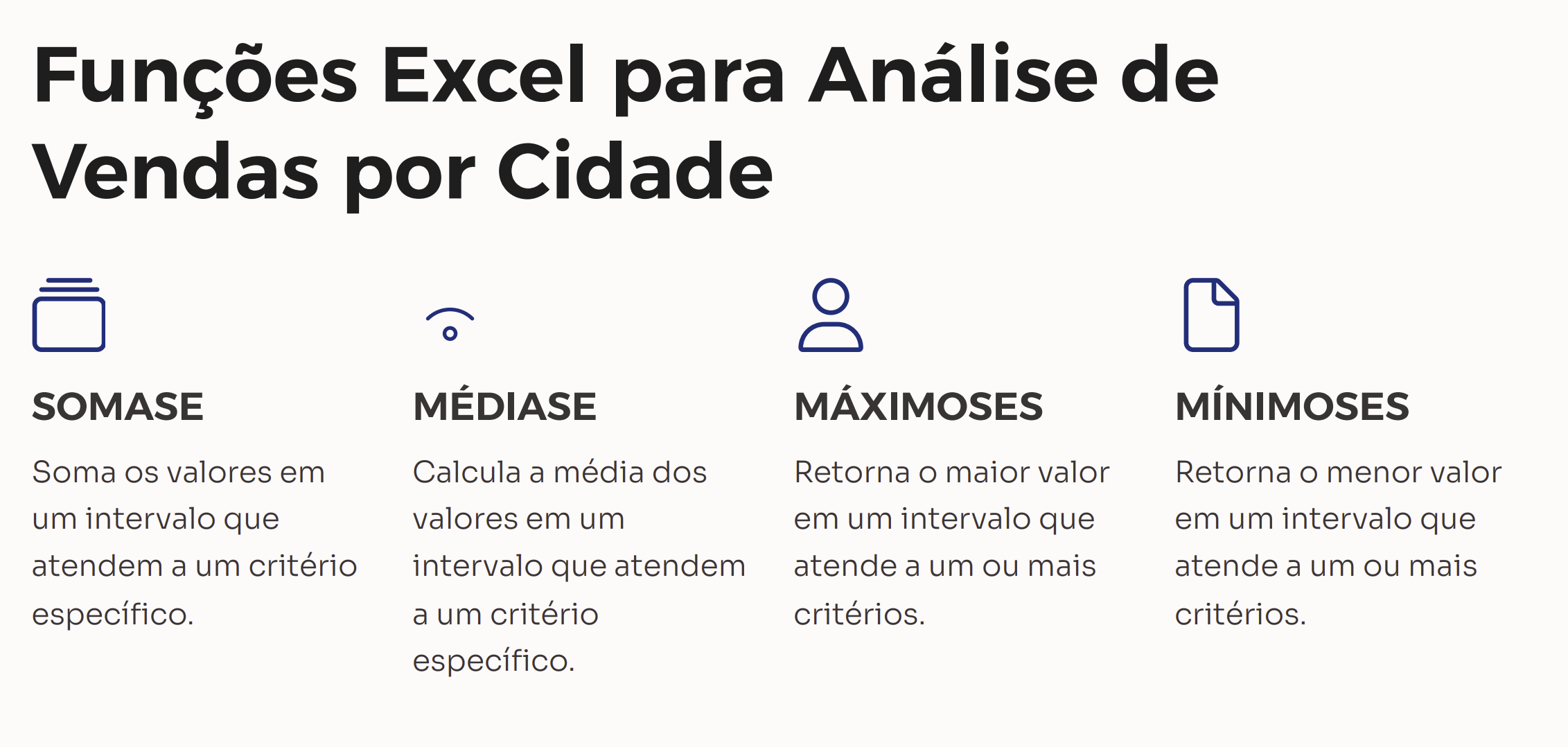 Impulsione suas vendas no Excel utilizando funções lógicas de análise.