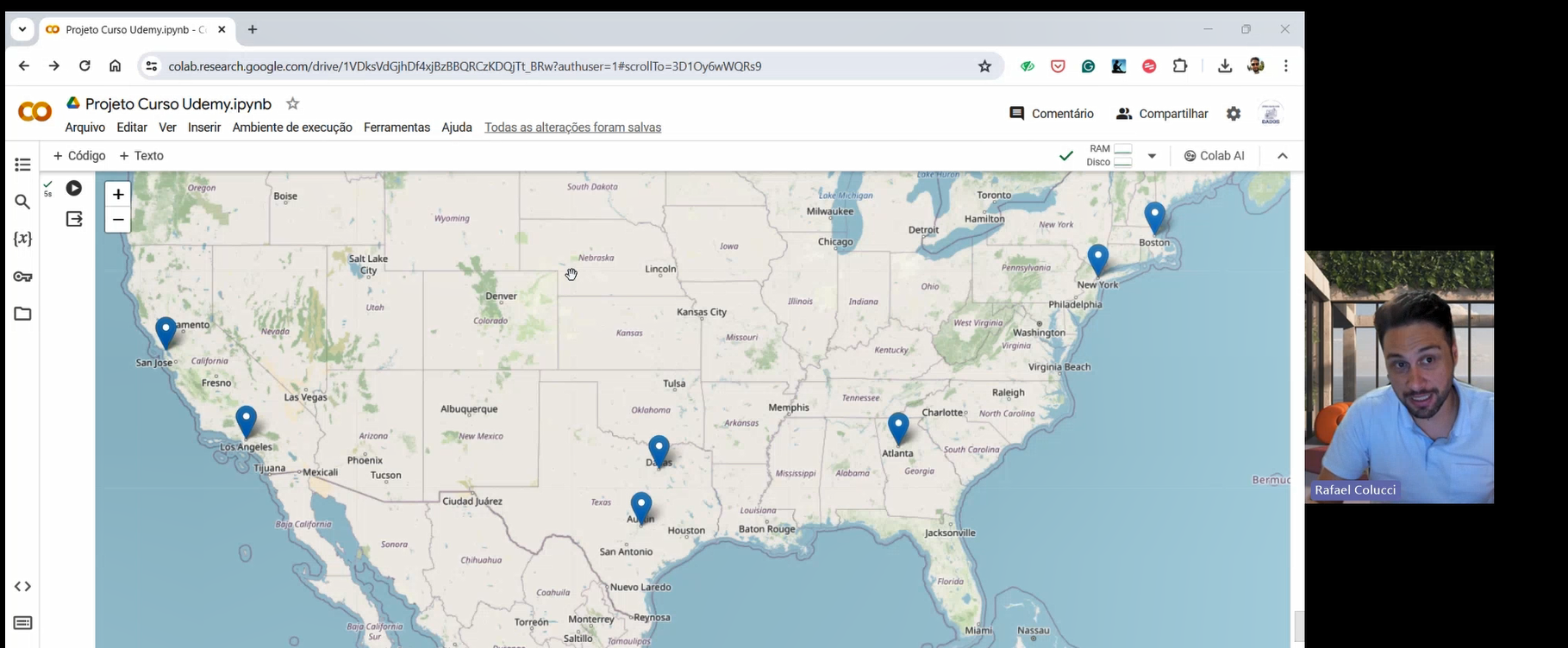 O uso de de dados e IA está crescendo com análises geoespaciais com o Phyton e Excel